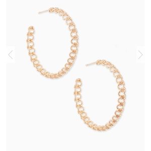 Kendra Scott Rose Gold Fallyn Hoops